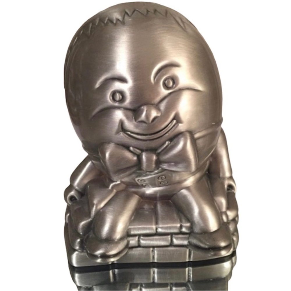 Humpty-Dumpty Pewter Coin Bank